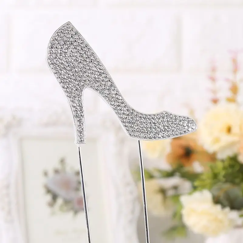 Туфли на высоком каблуке блестящий Топпер для торта десерт выбор дня рождения