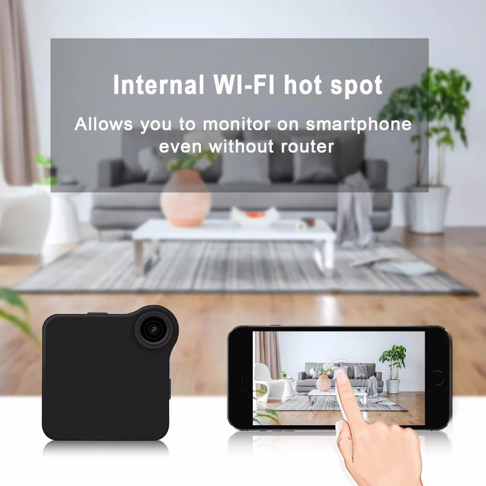 C1 мини камера HD 720P IP WIFI P2P носимая датчик движения тела велосипеда Micro Mini DV DVR