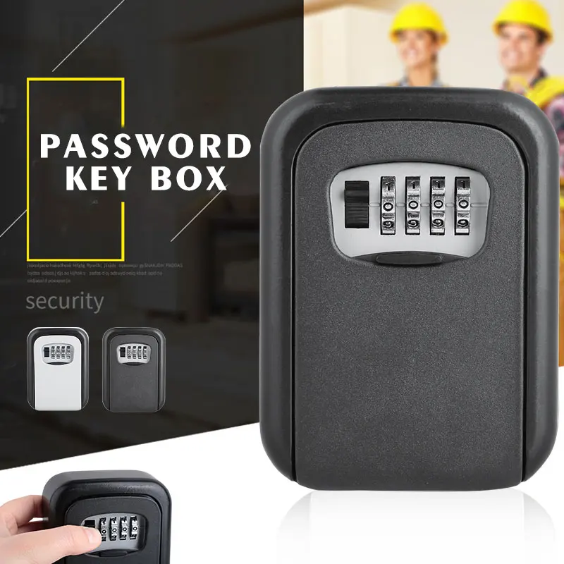 4 Password Key Box Wall Mounted Lock Premium Durable Convenient Office Storage for Security Drop Shipping | Обустройство дома