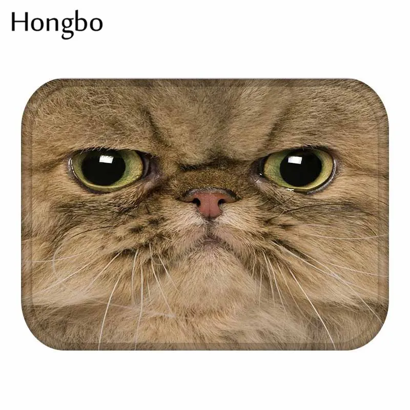 Hongbo 40*60 см тигр Собака Сова Кот узор Противоскользящий коврик дверные коврики