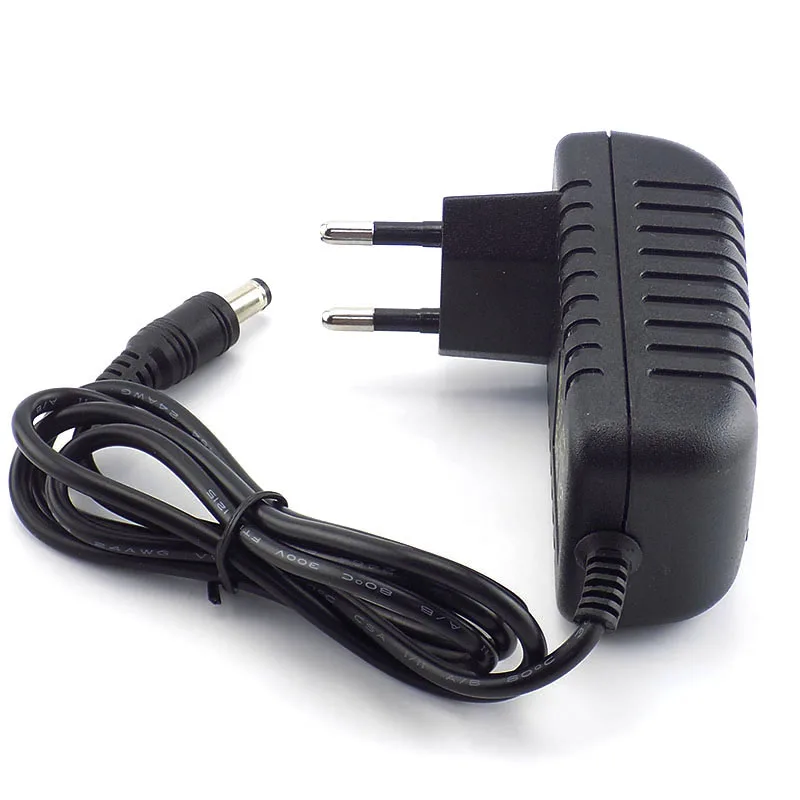 100-240V AC к DC постоянного тока, адаптер питания зарядное устройство адаптер DC 5V 12V 1A 2A 3A 0.5A US EU Plug 5,5 мм x 2,5 мм для переключатель ленточная Светодиодная лампа