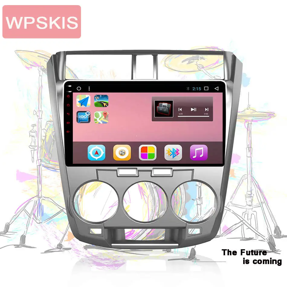 10 1 &quotAndroid 0 Автомобильный GPS плеер для Honda City с 2009 2010 2011 2012 6G + 128G Восьмиядерный