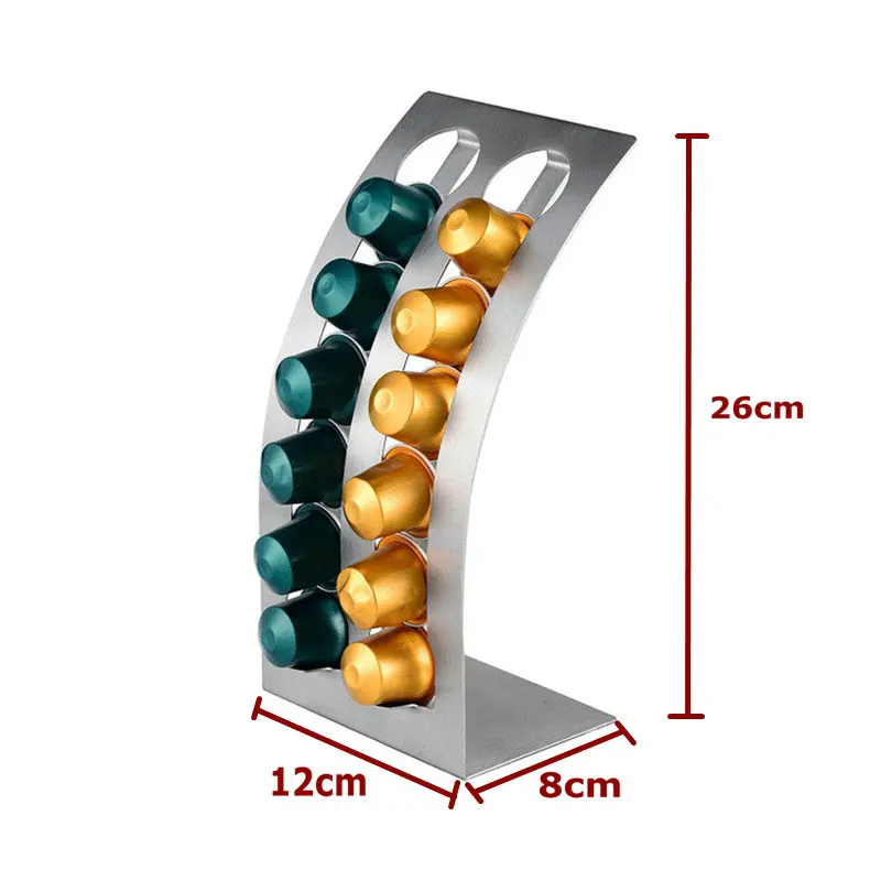 1 шт. стойка для кофейных капсул l образная Подставка хранения 12 капсула
