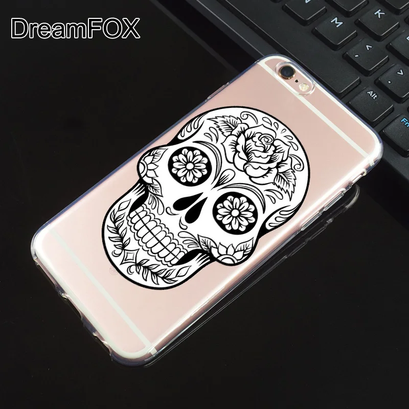 L048 Floral Sugar Skull Soft TPU Silicone Case Cover For Apple iPhone 11 Pro X XR XS Max 8 7 6 6S Plus 5 5S SE 5C 4 4S |
