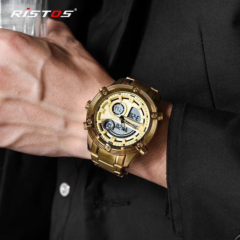 RISTOS Relogio Masculino мужские часы Роскошные Известный Топ бренд Мужская мода