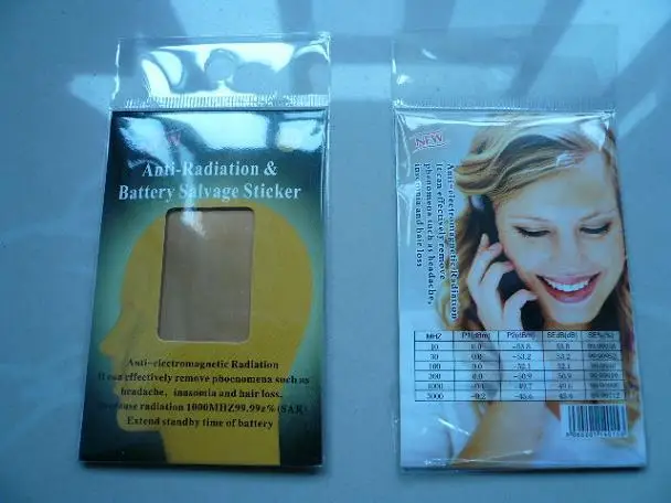Оптовая продажа-защита от излучения и Батарея спасательная наклейка (защита чип)
