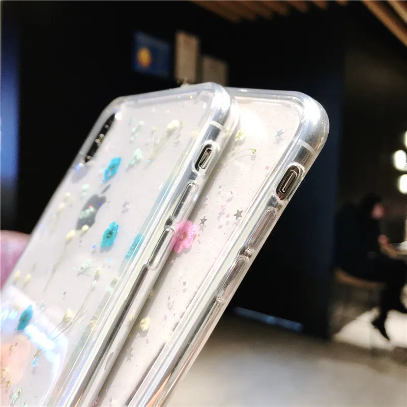 Прозрачный мягкий чехол из ТПУ для iPhone 6 6S 7 8 Plus натуральный цветочный X XR XS Max |