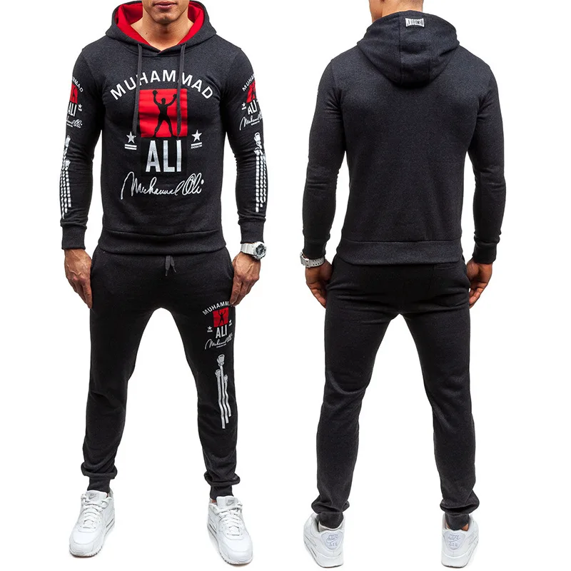 Gusskater brand new fast selling European and American cross border dedicated men's cardigan hooded sweater pants suit | Мужская