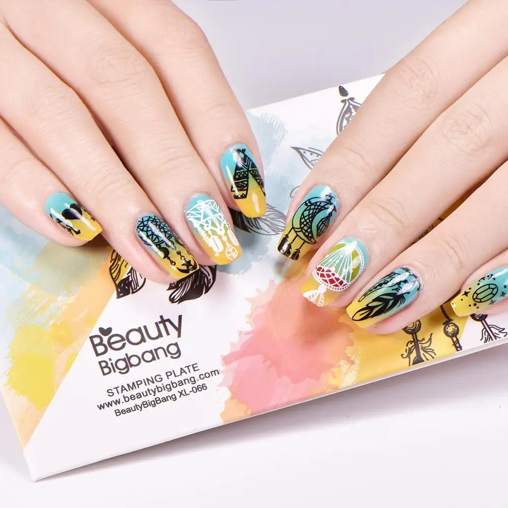 BeautyBigBang штампованные пластины для ногтей 1 шт. форма бабочки шаблон пластина
