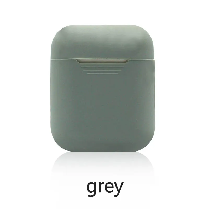 grey Силиконовая Bluetooth коробка для наушников мини беспроводные наушники защитная коробка спортивные наушники беспроводные наушники - Цвет: grey