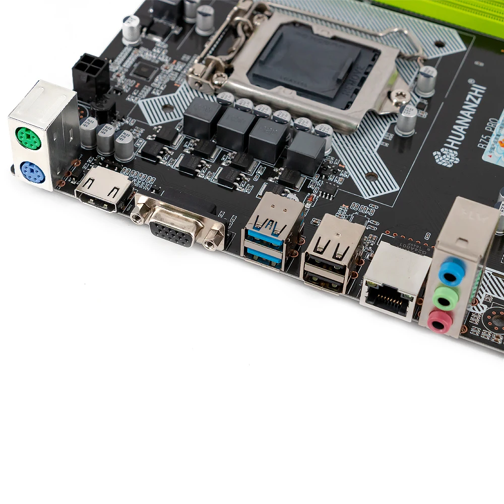 Huanan Zhi B75 PRO Материнская плата B75 для Intel LGA 1155 3 i5 i7 E3 DDR3 1333/1600 МГц 16 Гб SATA3.0 USB3.0 VGA HDMI M-ATX