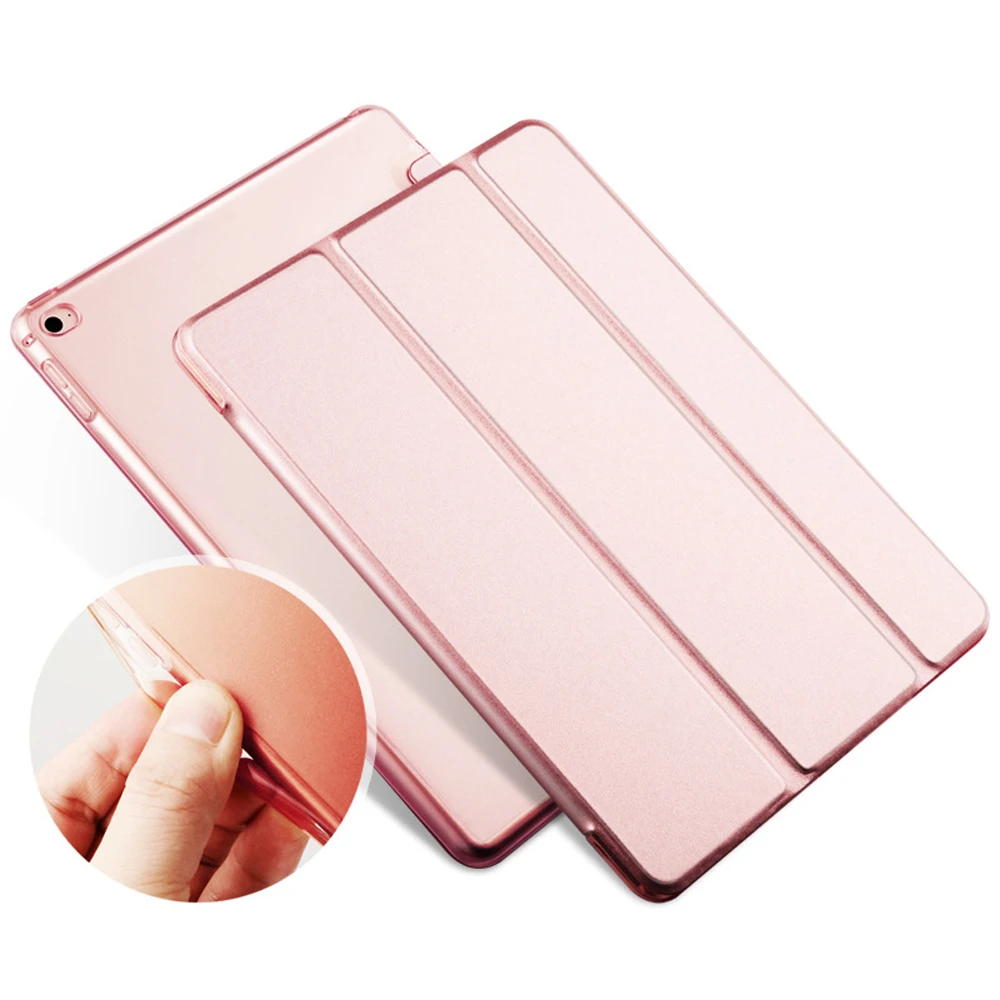 Складной чехол для iPad Pro 10 5 2017 2018 A1822 A1823 A1893 кожаный прозрачный умный подставка из
