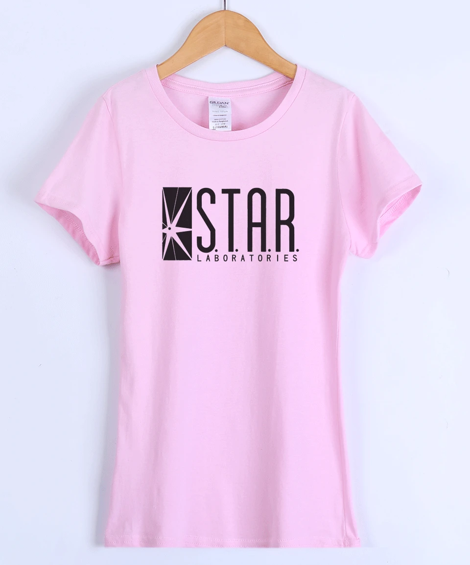 STAR S. T. A. R. labs женские футболки летняя хлопковая футболка с коротким рукавом женская повседневная брендовая одежда женская футболка Топ kpop