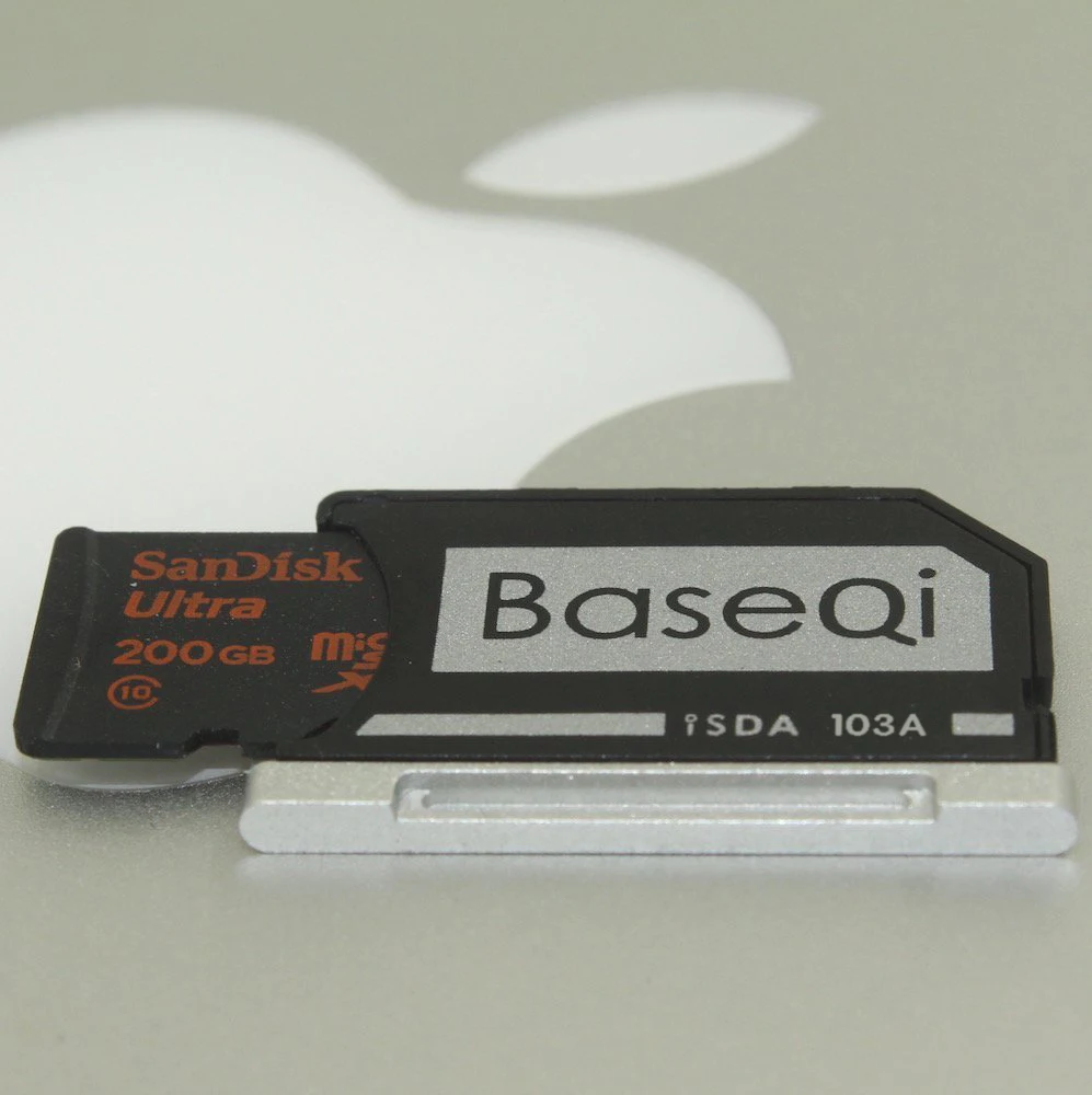BASEQI Алюминиевый мини привод адаптер карты памяти Micro SD Картридер для Macbook Air 13