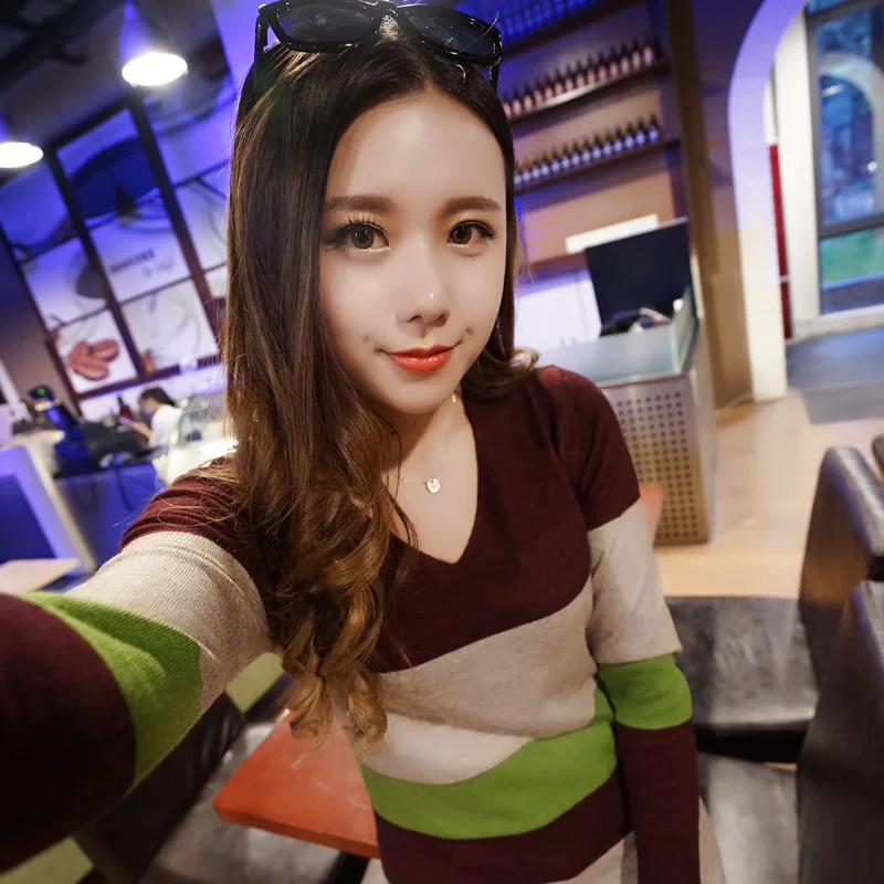 Осенне-зимний свитер модный шерстяной кашемировый длинный женский платье Тонкий