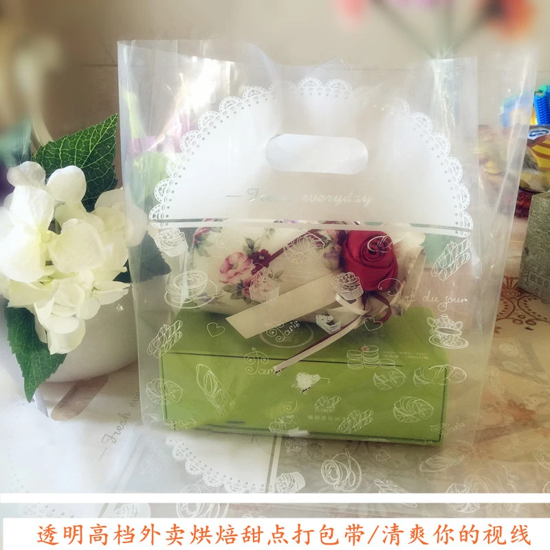 Корейский прозрачный пакет для выпечки десертов на вынос высококачественный