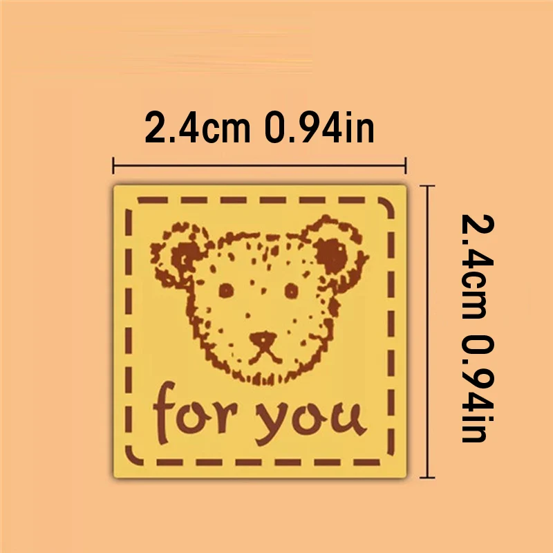 320 шт. самоклеящиеся наклейки для выпечки 2 4x2 4 см|bear love|bear stickerbear package |
