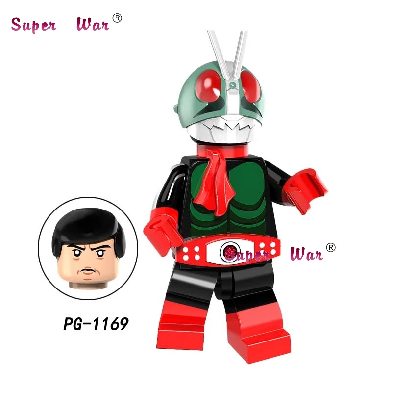 pg1169 Один ЭВА в масках всадник Baltan Seijin Kamen Rider V3 мазингер Z король зверей Golion Voltron Ultraman строительные блоки игрушки - Цвет: pg1169