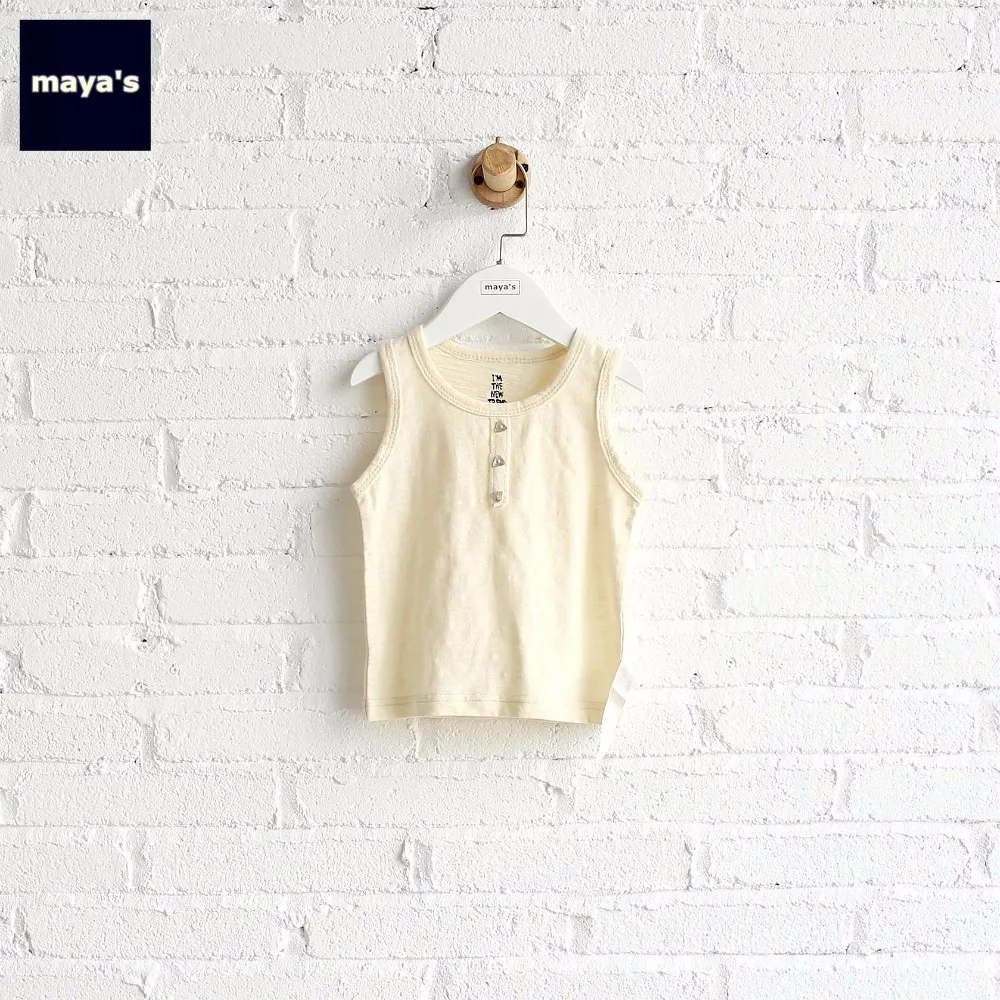 Mayas/бежевые Детские майки с длинными рукавами однотонные мягкие дышащие детские