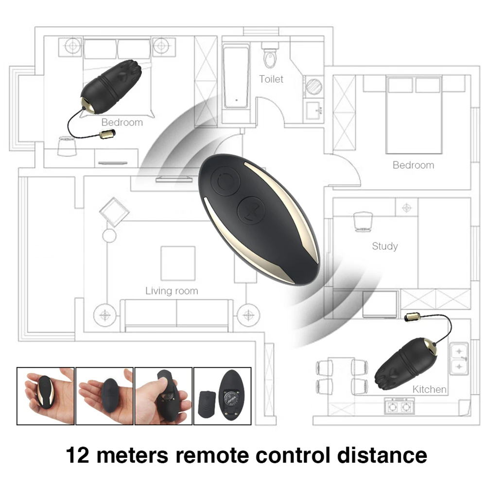 Беспроводные шарики Кегеля с дистанционным управлением вибрирующие яйца для