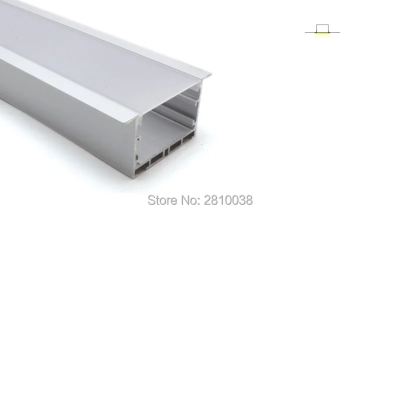 100X2 м наборы/лот линейный свет led алюминиевый канал большой Т Стиль светодиодный