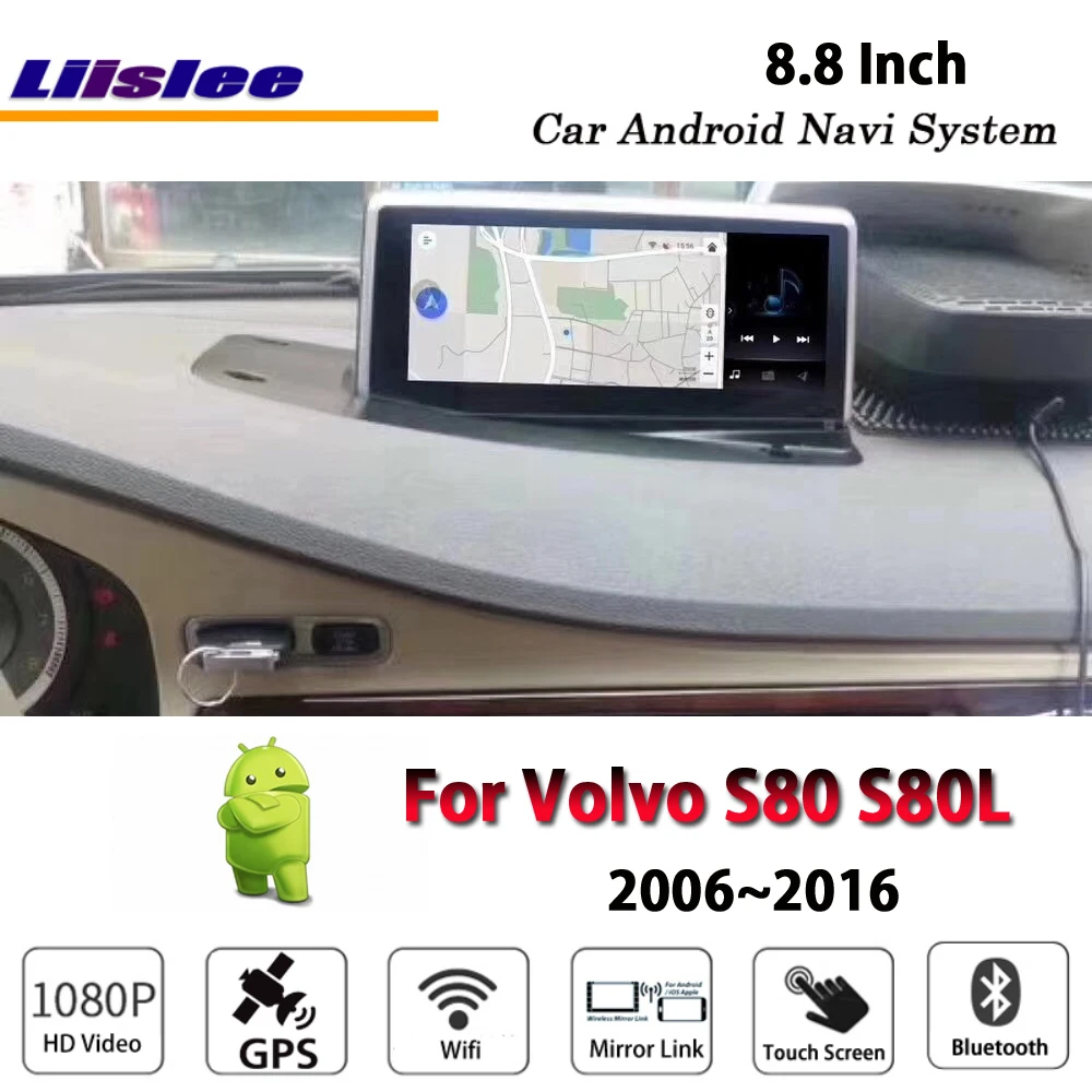 Liislee автомобильный Android мультимедиа для Volvo S80 S80L 2006~ Радио Видео Стерео Зеркало Ссылка Wifi gps карта Navi навигационная система