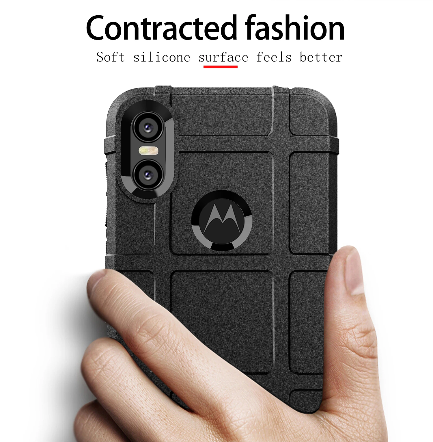 Противоударный чехол для Motorola One из углеродного волокна с защитой от царапин