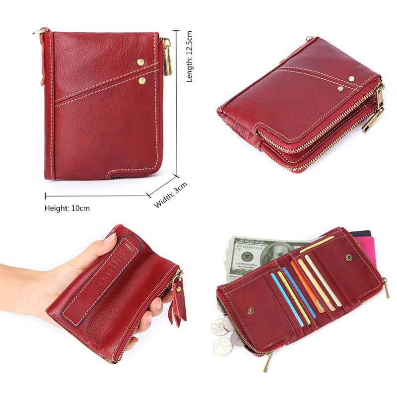 Betiteto Rfid Высокое качество Натуральная кожа монета кошелек кожаный женский