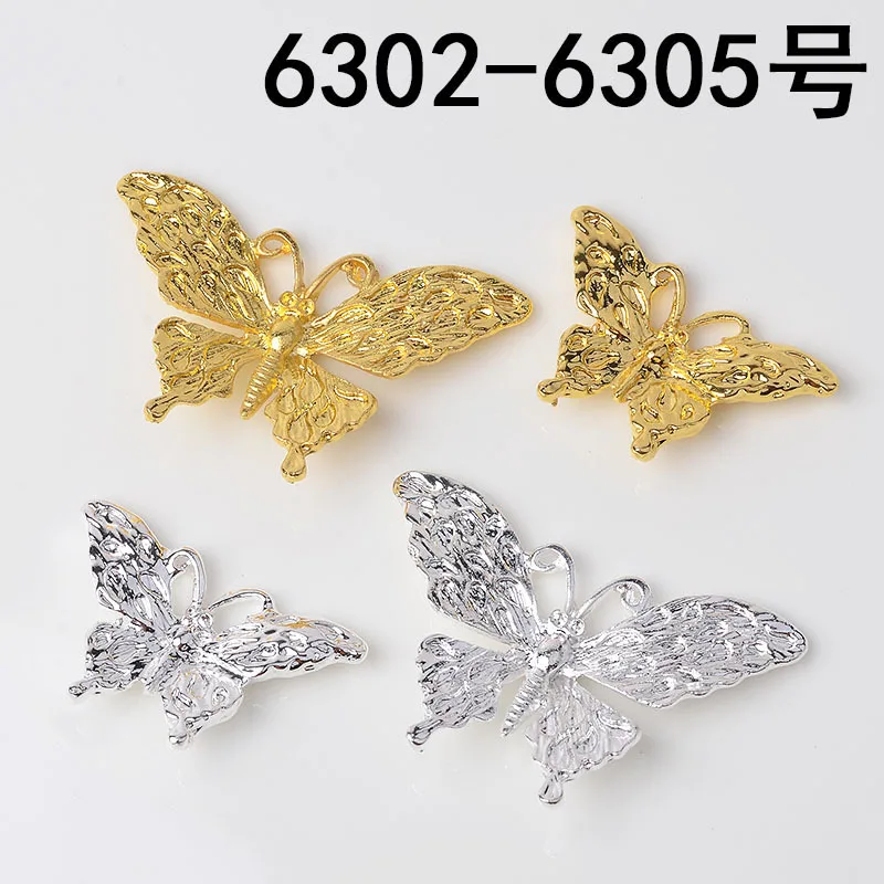 50 шт. 18*29 мм 25*39 сплав золотого/серебряного цвета материал бабочка Очаровательная