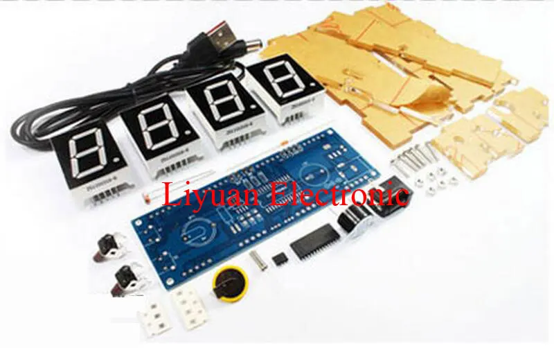 Светодиодные электронные часы производственный комплект/микроконтроллер чип