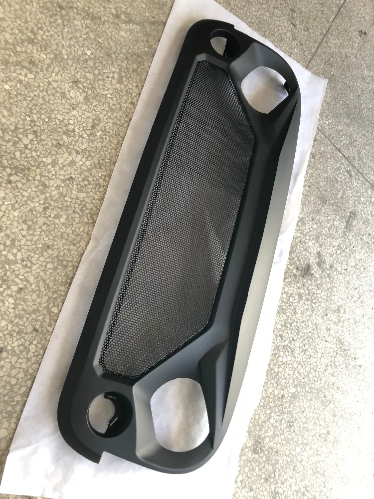 Черная передняя решетка гриль с сетчатой вставкой для 2007 2017 Wrangler JK|Гоночные