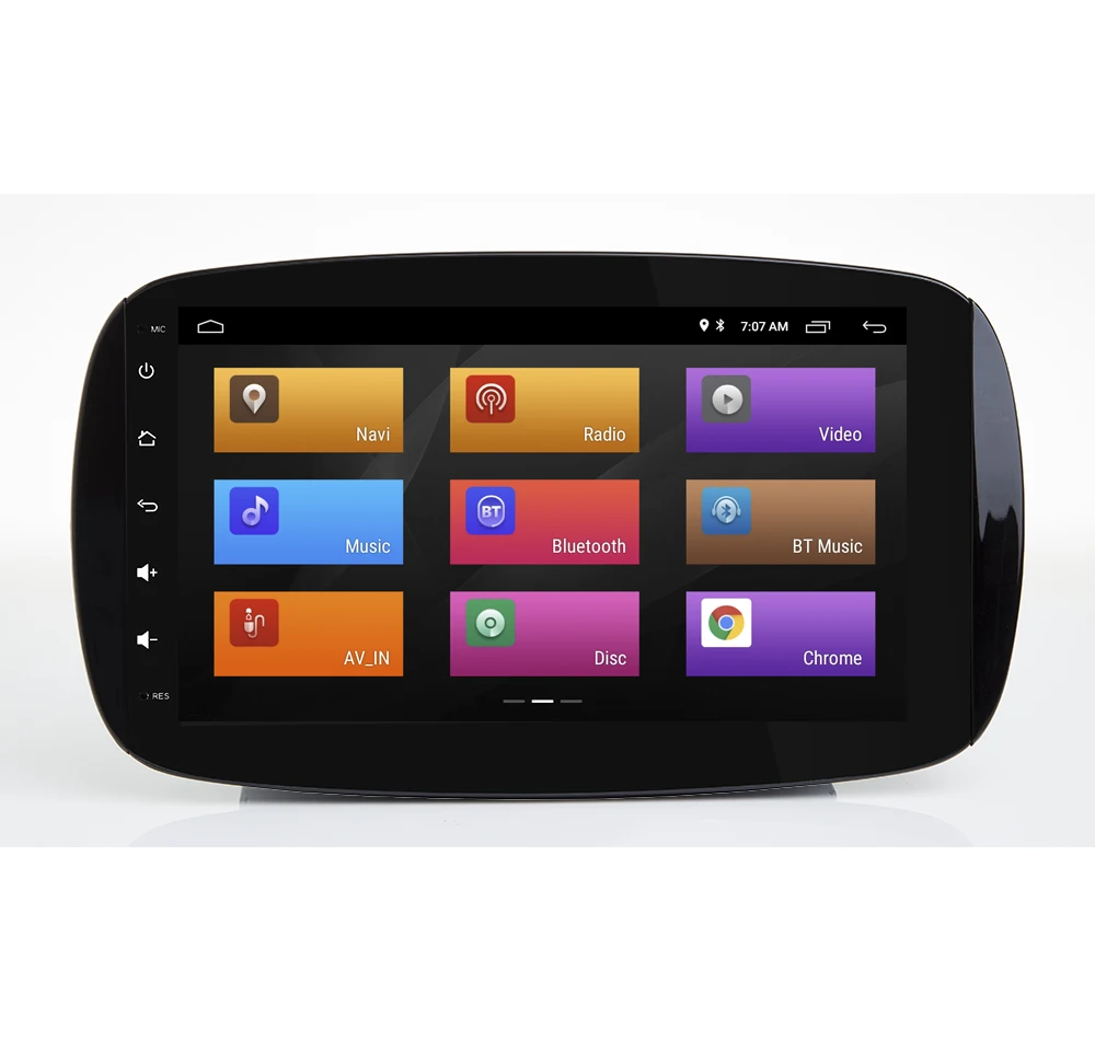 " Android 9,0 автомобильный DVD мультимедийный Стерео gps для Benz Smart Fortwo радио wifi BT автомобильный головной убор gps навигация