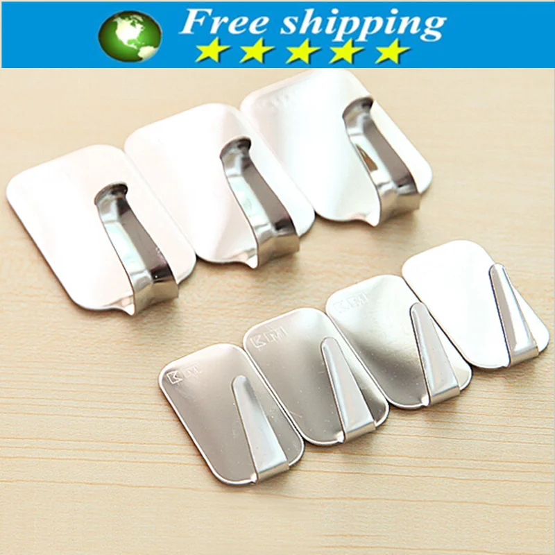 3 шт./Лот самоклеящиеся крючки из нержавеющей стали | Дом и сад