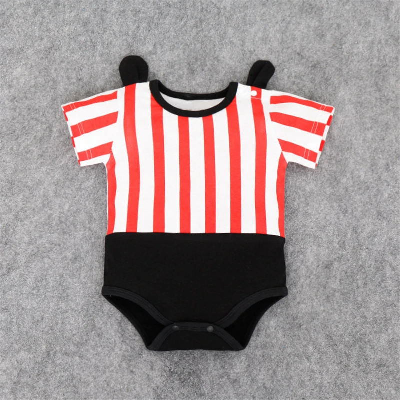 Стильный Детский комбинезон в полоску с пентаграммой летняя одежда новый