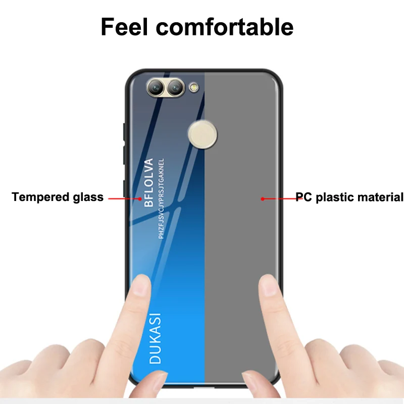 Для Huawei Nova 2 чехол Защитная пленка из закаленного стекла класса люкс мягкий