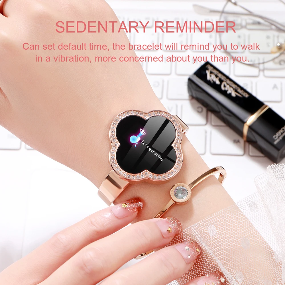 Женские Смарт-часы S6 с монитором кровяного давления пульсометром