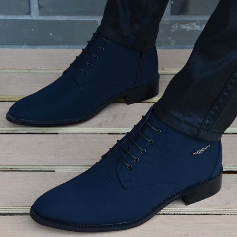 Boots Breathable Pointed Toe Business Leather Boots Fashion 