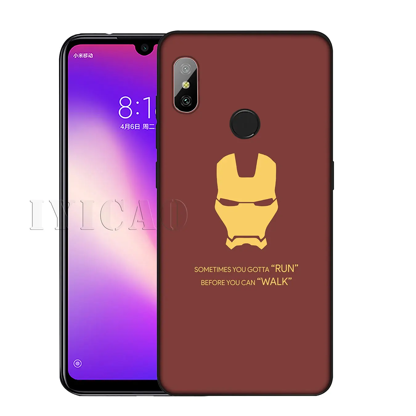 IYICAO Железный человек Marvel Мягкий силиконовый чехол для телефона Xiaomi Redmi K20 8A 7A 6A 5A S2