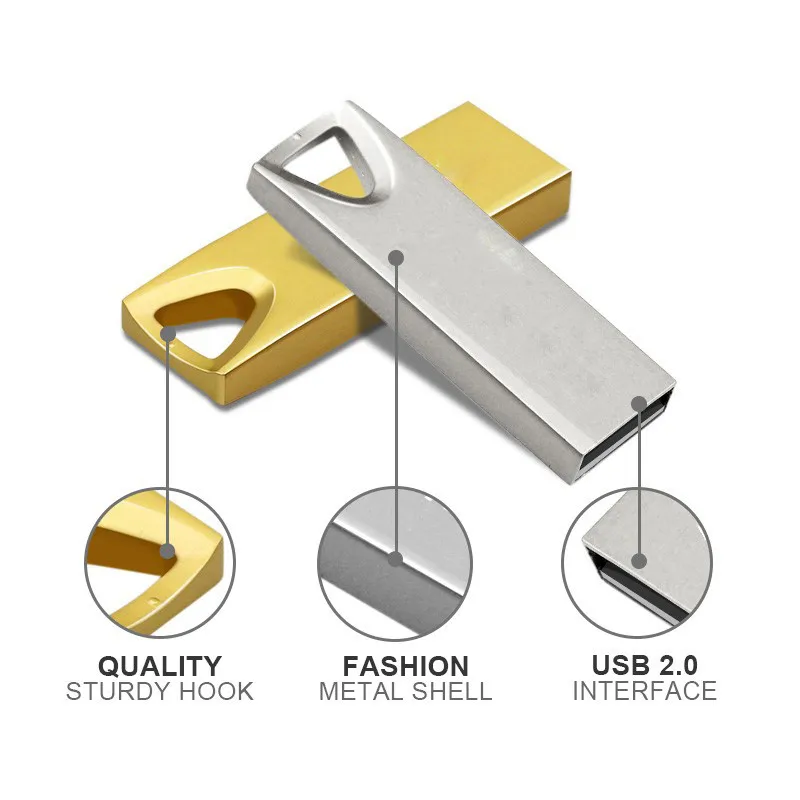 Простой USB флеш-накопитель 64 Гб Водонепроницаемый 2 0 Флешка 32 16 u-диск 8 ГБ 4