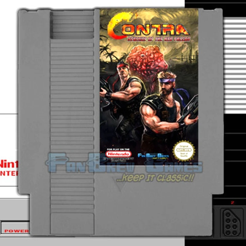

Free Shipping Contra Revenge Of The Red Falcon 72 Pins Game Card For 8 Bit Game Player