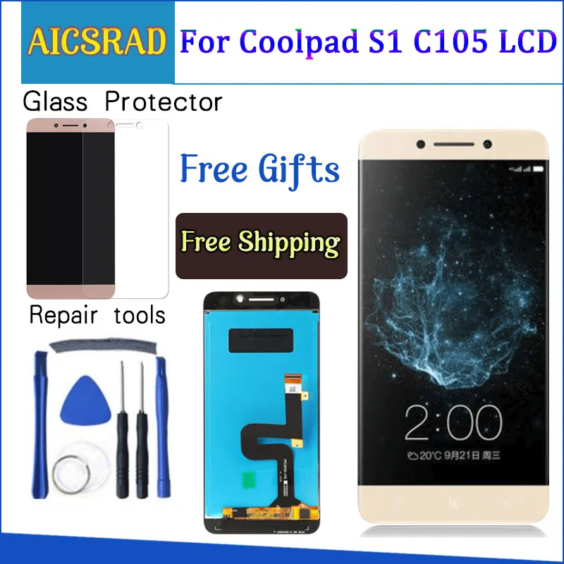 Для Letv Le Eco Cool For Coolpad S1 C105 Changer C107 9 8 сенсорный экран дисплей 5 дюйма ЖК дигитайзер в