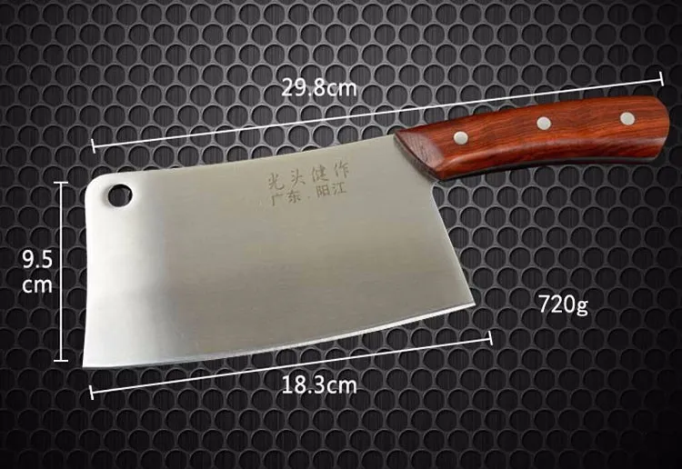 720 г, утолщенный кованый стальной кухонный нож шеф-повара, профессиональные костяные ножи для нарезки мяса, нож для мясника