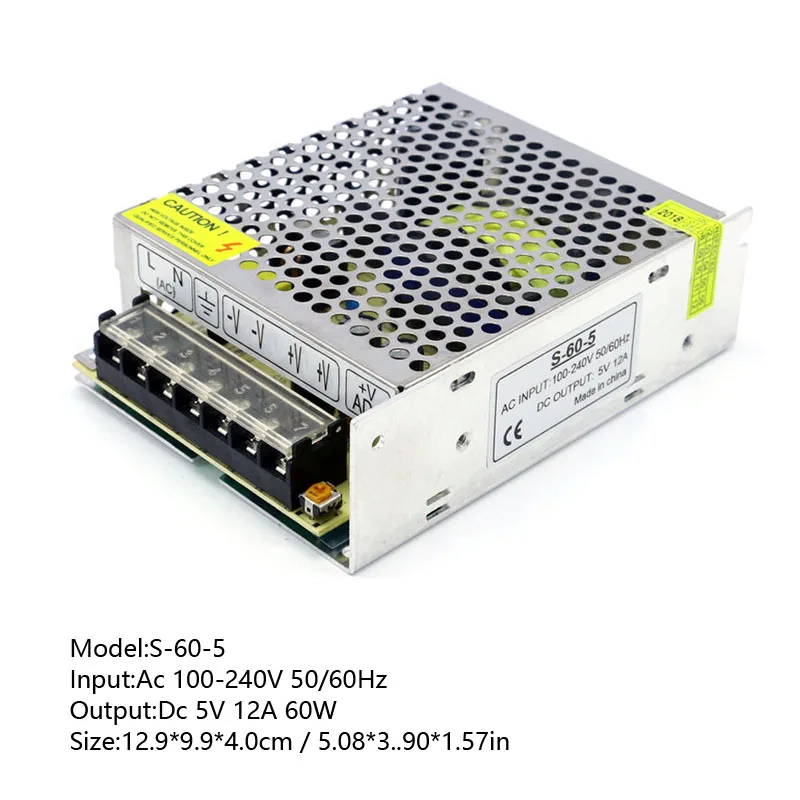 Dc 5V 2A 3A 4A 5A 10A 20A 30A 40A 60A 70A 80A источник питания светодиода мощностью 10 Вт, 30 Вт, 50 Вт, 60 Вт 100W 200W 300W 350W 400W импульсный источник питания светодиодного табло