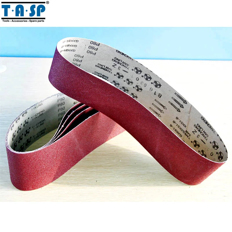 

TASP 5pcs 100x915mm Abrasive Sanding Belt 4"x36" Belt Sander Sandpaper Aluminium Oxide Woodworking Tools