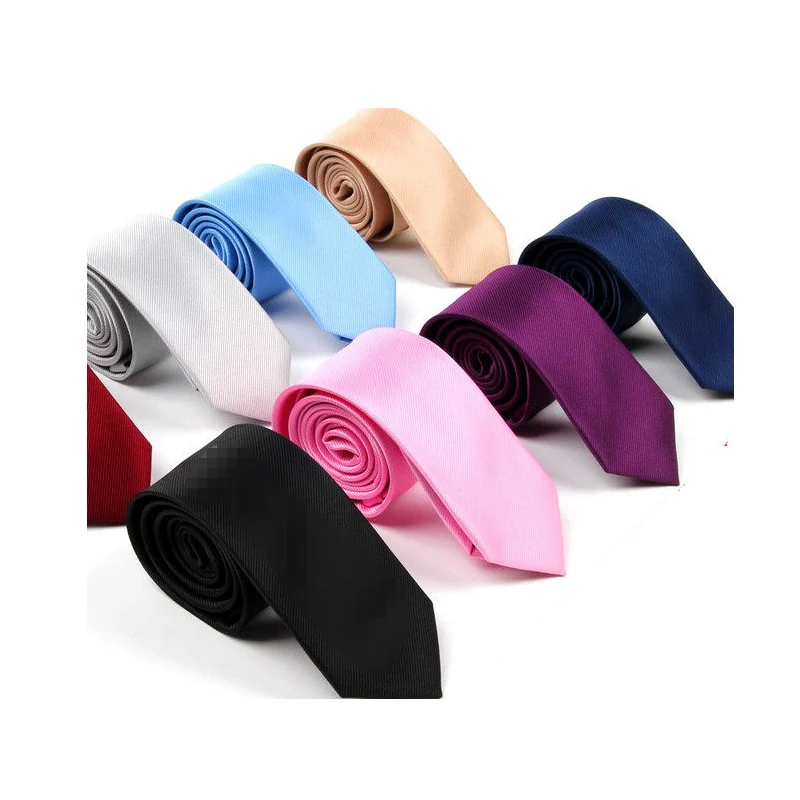

Quality Silk Solid Color Ties for Men 6cm Slim Classic Necktie Red Blue Black Tie Wedding Business Men Shirt Tie corbatas hombre