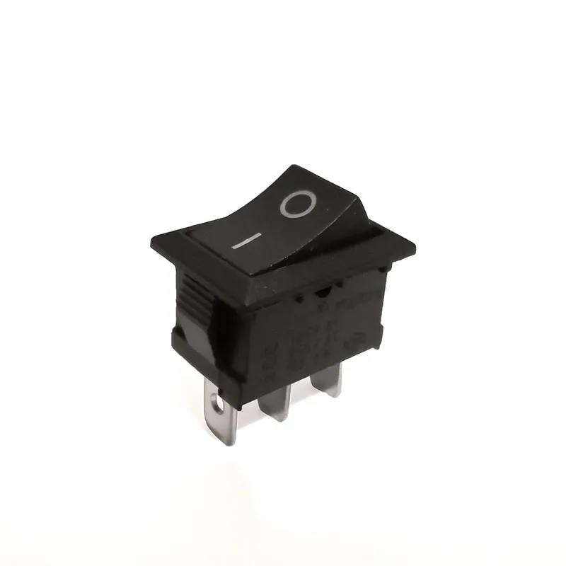 10 шт./партия KCD1 21*15 мм медные ножки SPST 3PIN лодка кулисный переключатель оснастки ВКЛ ВЫКЛ положение 6А/250 В