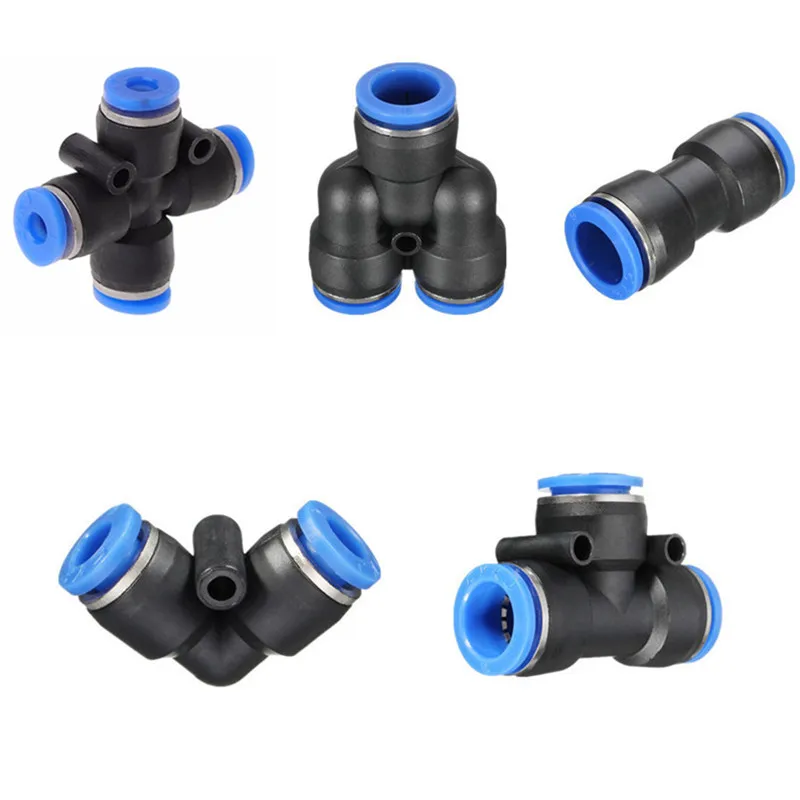 2Pcs Aquarium 2/3/4 Way CO2 Tube Connector High Pressure Design Quick-Connect Valve for Diy System Air Hose Pipe Joint | Дом и сад
