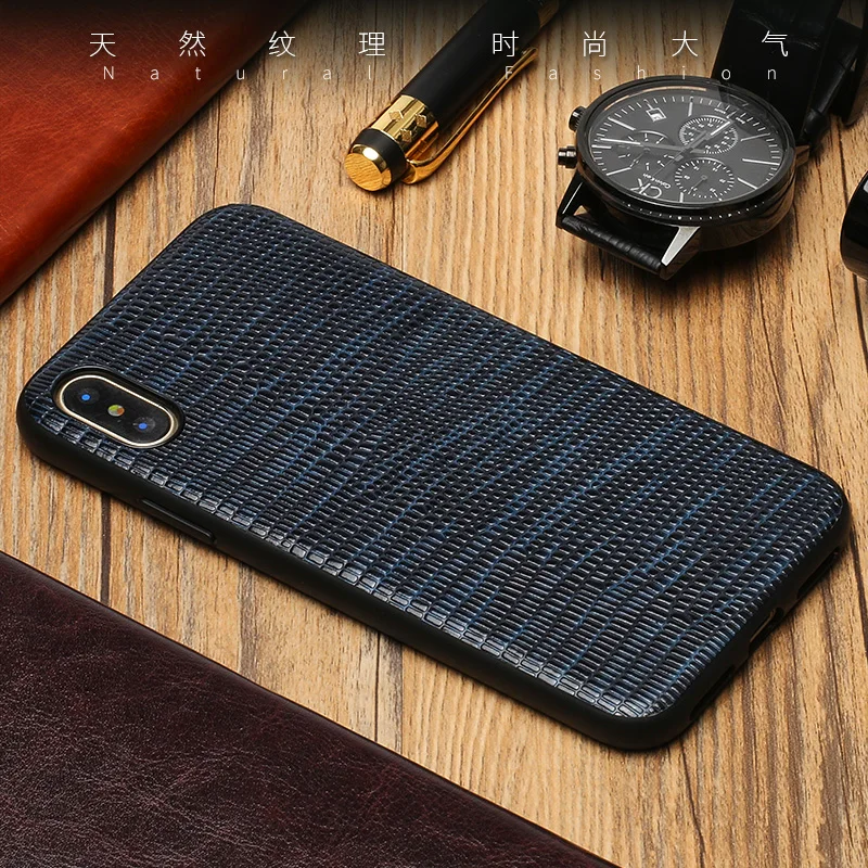 Чехол для телефона из натуральной кожи для iPhone 11 X, чехол с текстурой ящерицы, Мягкий защитный чехол для 6 6S 6P 6SP 7 7P 8 8P Plus