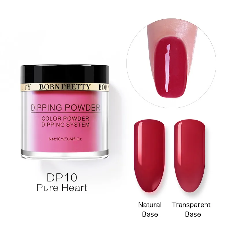 BP-DP22 BORN PRETTY 10 мл Dip порошок для ногтей без лампы для лечения голографический блеск градиент французский натуральный сухой дизайн ногтей украшения Маникюр - Цвет: BP-DP22