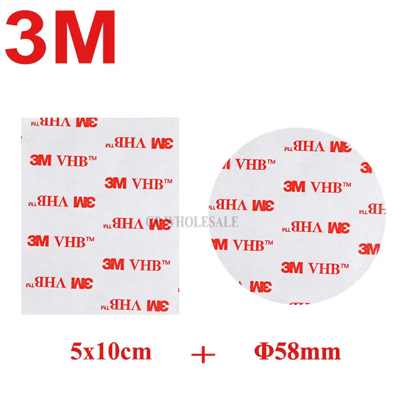 

2pcs 3M VHB 4910 Good For Car Camcorder DVR Holder Double Sided Adhesive Acrylic Foam Tape Clear 58mm or 5x10cm